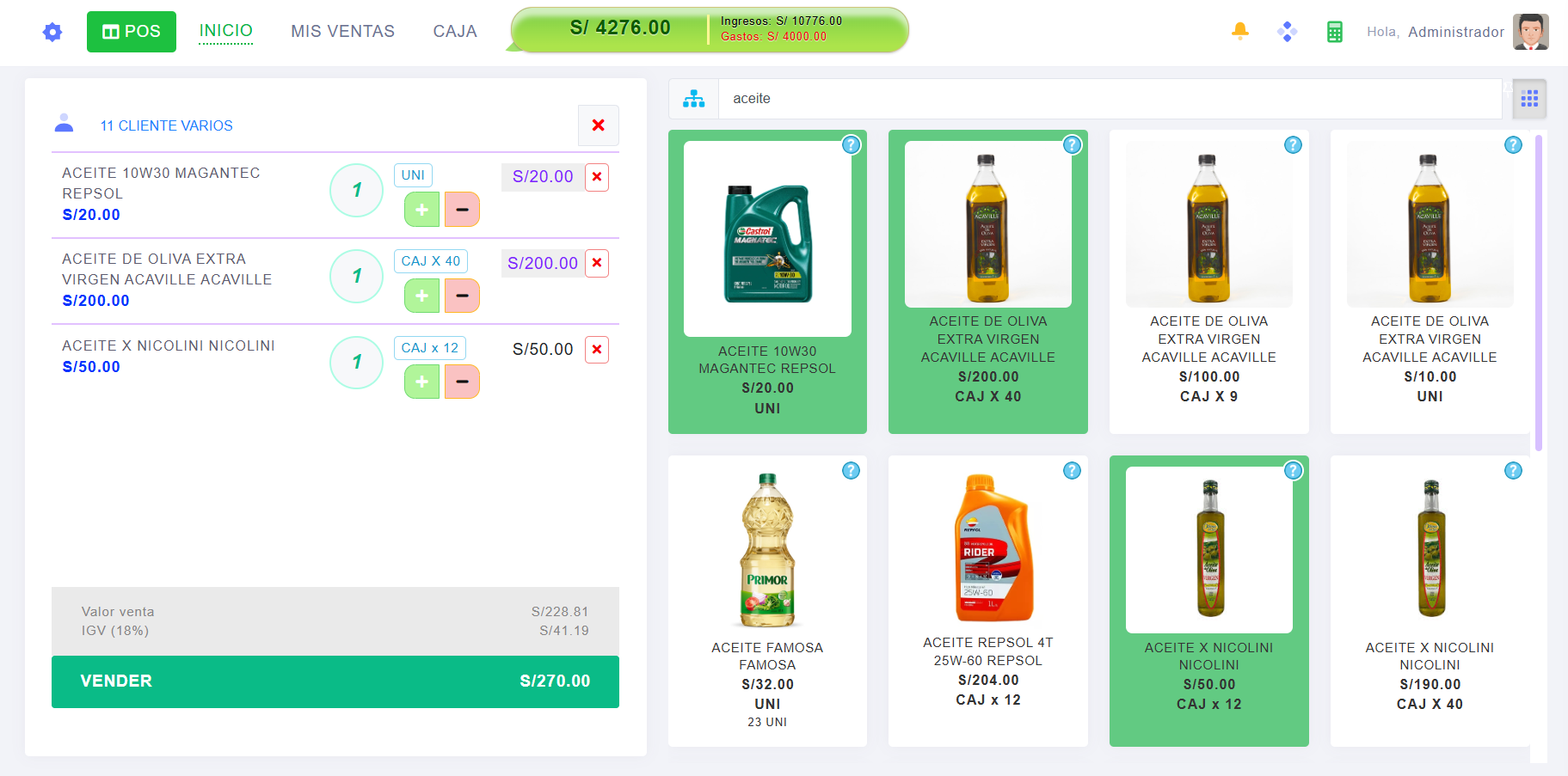Ventas y POS de VentasOne